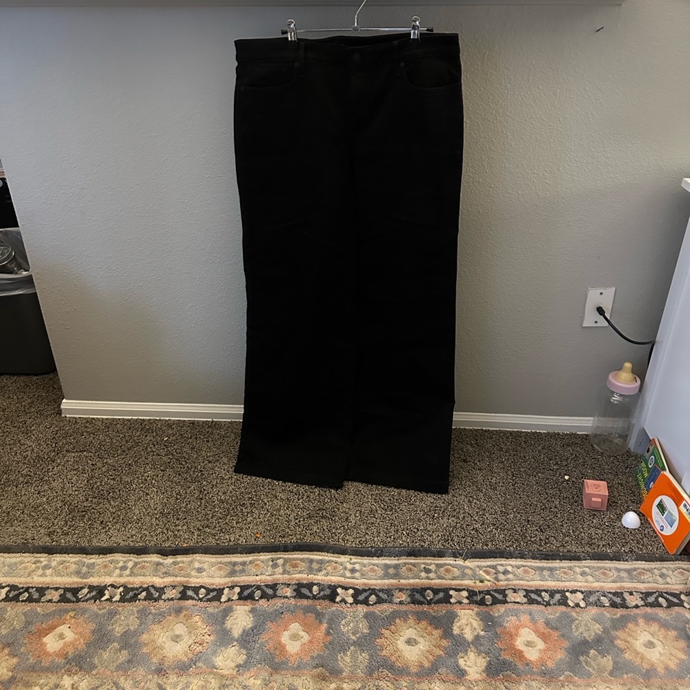 NYDJ Black Flare & Wide Leg Jeans